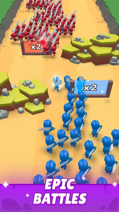 (双方城堡出兵对战的游戏)挑战策略玩法！单机模式两个城堡互相出兵对抗的策略游戏