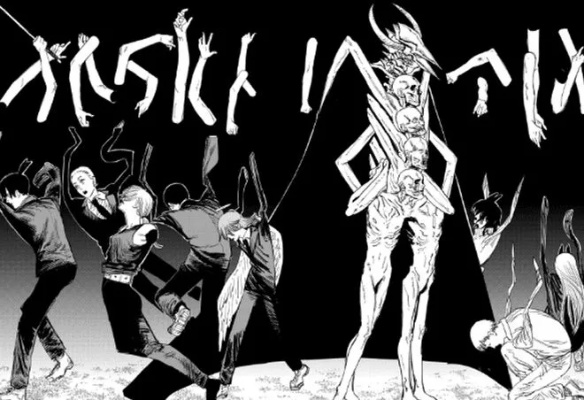 (电锯人跳舞机)混战中的电锯人：跳跃大乱斗中展露锐利之力